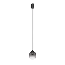Pendul NovaLuce KITA metal, sticla, negru, fumuriu, LED, 6W, 3000K, 457 Lm - NL-9236206