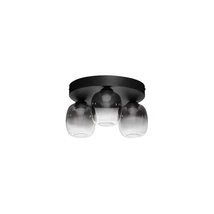 Aplica de tavan NovaLuce KITA metal, sticla, negru, fumuriu, LED Triac, 16W, 3000K, 1469 Lm - NL-9236209