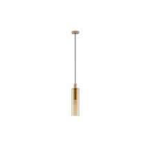 Pendul NovaLuce ZOELLA metal, sticla, auriu, chihlimbar, E27 - NL-9236211