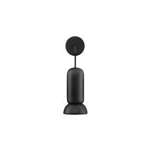 Aplica de perete NovaLuce PARLO metal, ceramic, negru, GU10 - NL-9236219