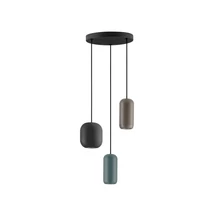 Pendul NovaLuce MARLIN metal, negru, maro, verde, GU10 - NL-9236223