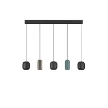 Pendul NovaLuce MARLIN metal, negru, maro, verde, GU10 - NL-9236225