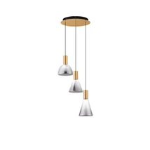 Pendul NovaLuce VOI metal, sticla, auriu, fumuriu, LED, 24W, 720lm, 3000K - NL-9236306