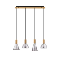 Pendul NovaLuce VOI metal, sticla, auriu, fumuriu, LED, 32W, 960lm, 3000K - NL-9236307