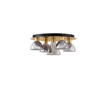Plafoniera NovaLuce VOI metal, sticla, auriu, fumuriu, LED, 40W, 1200lm, 3000K - NL-9236310
