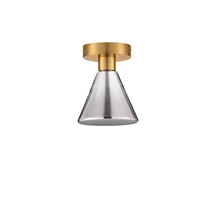 Plafoniera NovaLuce VOI metal, sticla, auriu, fumuriu, LED, 8W, 239lm, 3000K - NL-9236311