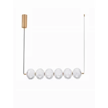 Pendul NovaLuce KLELIA metal, acril, auriu, transparent, LED Triac, 34W, 3000K, 2911 Lm - NL-9236394