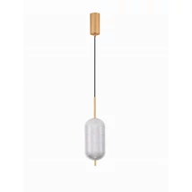 Pendul NovaLuce KLELIA metal, acril, auriu, transparent, LED Triac, 17W, 3000K, 1451 Lm - NL-9236395