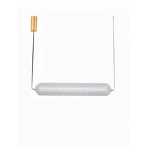 Pendul NovaLuce KLELIA metal, acril, auriu, transparent, LED Triac, 40W, 3000K, 3384 Lm - NL-9236396
