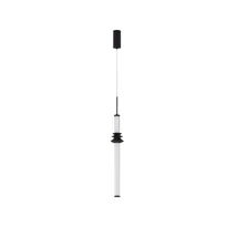 Pendul NovaLuce STALACTITE metal, acril, ceramic, negru,alb, LED Triac, 8W, 3000K, 465 Lm - NL-9236402