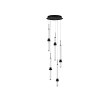 Pendul NovaLuce STALACTITE metal, acril, ceramic, negru,alb, LED Triac, 32W, 3000K, 2306 Lm - NL-9236407