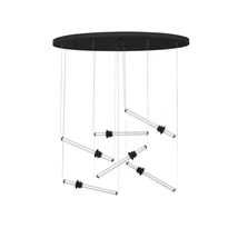 Pendul NovaLuce STALACTITE metal, acril, ceramic, negru,alb, LED Triac, 36W, 3000K, 2811 Lm - NL-9236409