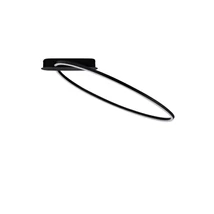 Aplica de tavan NovaLuce KIKLOS metal, plastic, negru, alb, LED Triac , 30W, 3000K, 1250 Lm - NL-9248174