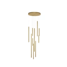 Pendul NovaLuce TRIMLE metal, auriu, LED, 3000K, 26W, 1861lm - NL-9287940