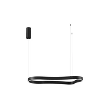 Pendul NovaLuce DUSSA metal, negru, LED, 52W, 3045lm, 3000K - NL-9345691
