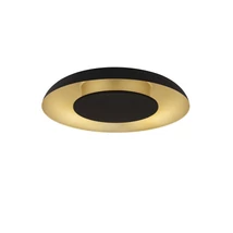 Aplica de tavan NovaLuce EPOS metal, plastic,  negru, auriu, LED Triac, 24W, 2700- 4000K, 1482 Lm - NL-9345706
