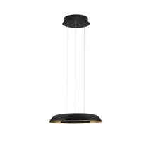 Aplica de tavan NovaLuce EPOS metal, plastic,  negru, auriu, LED Triac, 24W, 2700- 4000K, 1208 Lm - NL-9345712