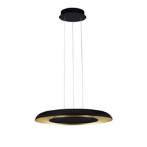 Aplica de tavan NovaLuce EPOS metal, plastic,  negru, auriu, LED Triac, 38W, 2700- 4000K, 2100 Lm - NL-9345713