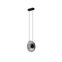 Pendul NovaLuce BALLET metal, sticla, negru, gri, LED Triac, 8W, 3000K, 221 Lm - NL-9416944