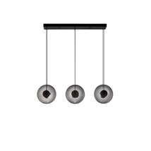 Pendul NovaLuce BALLET metal, sticla, negru, gri, LED Triac,  24W, 3000K, 660 Lm - NL-9416945