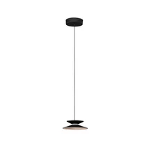 Pendul NovaLuce MORFI metal, acril, negru, auriu, LED Triac, 7W, 3000K, 165 Lm - NL-9416949