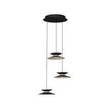 Pendul NovaLuce MORFI metal, acril, negru, auriu, LED Triac, 14W, 3000K, 480 Lm - NL-9416950