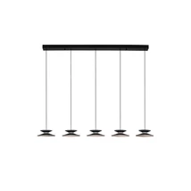 Pendul NovaLuce MORFI metal, acril, negru, auriu, LED Triac, 24W, 3000K, 800 Lm - NL-9416952