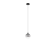 Pendul NovaLuce ORENDA metal, sticla, negru, fumuriu, LED, 5W, 225lm, 3000K - NL-9416957