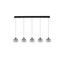 Pendul NovaLuce ORENDA metal, sticla, negru, fumuriu, LED, 20W, 1125lm,  3000K - NL-9416963