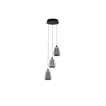 Pendul NovaLuce ALISH metal, sticla, negru, fumuriu, LED, 24W, 990lm, 3000K - NL-9416967