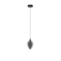 Pendul NovaLuce NALI metal, sticla, negru, fumuriu, LED, 6W, 238lm, 3000K - NL-9416971
