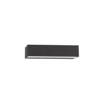 Aplica de perete exterioara NovaLuce Ziri metal, sticla, negru, transparent, LED, 3000K, 10W, 284lm, IP65 - NL-9492570