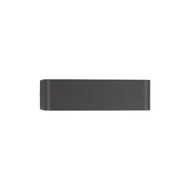 Aplica de perete exterioara NovaLuce Videno metal, sticla, antracit, transparent, LED, 3000K, 10W, 302lm, IP65 - NL-9492590