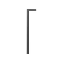 Lampadar exterior NovaLuce Poet metal, sticla, antracit, transparent, LED, 3000K, 8W, 560lm, IP65 - NL-9492770