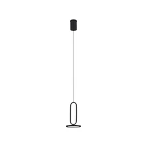Pendul NovaLuce GEA metal, negru, LED, 3000K, 8W, 560lm - NL-9501207