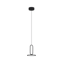 Pendul NovaLuce GEA metal, negru, LED, 3000K, 12W, 840lm - NL-9501208