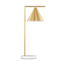 Veioza NovaLuce SWAY marmura, metal, alb, auriu, E27 - NL-9501235