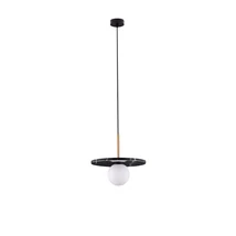 Aplica de tavan NovaLuce IDOR metal, marmura, sticla, negru, auriu, opac, G9 - NL-9501252