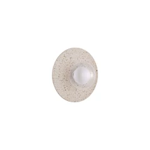 Aplica de perete NovaLuce VRAHOS beton, sticla, bej, transparent, E27 - NL-9540245