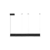 Pendul NovaLuce FLUSSO metal, acril, negru, LED, 43W, 3000K, 1290 Lm - NL-9540276