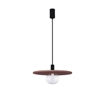 Pendul NovaLuce VRAHOS metal, beton, sticla, negru, rosu,transparent,E27 - NL-9540335