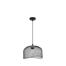 Pendul NovaLuce LYRON metal, lemn, negru, E27 - NL-9555803