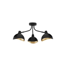 Plafoniera NovaLuce GEETI metal, negru, auriu, E14 - NL-9555807