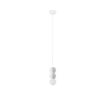 Pendul NovaLuce ZERO gips, sticla, alb, G9 - NL-9577020