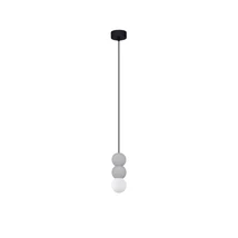 Pendul NovaLuce ZERO beton, sticla, gri, opac, G9 - NL-9577021