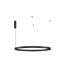Sina magnetica suspendata NovaLuce HALO metal, negru, 15W, max.100W - 9580050