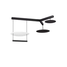 Pendul NovaLuce DIONA metal, plastic, negru, alb, LED Triac, 81W, 3000K, 5160 Lm - NL-9580679