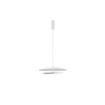 Pendul NovaLuce OLOS metal, alb, crom,  LED Triac, 37W, 3000K, 1786 Lm - NL-9580703