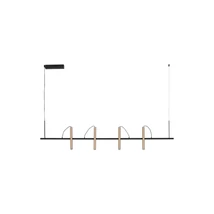 Pendul NovaLuce PARTO metal, negru, sampanie, LED, 22W, 3000K, 1112 Lm - NL-9580925