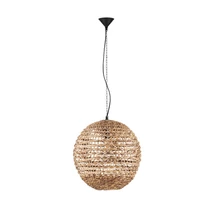 Pendul NovaLuce BOLA metal, natural, negru, maro, E27 - 9586524
